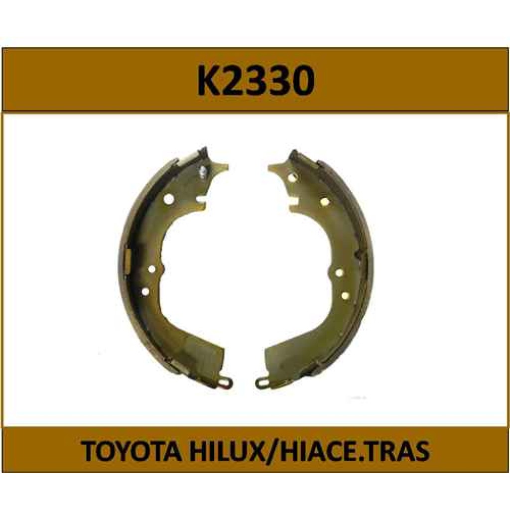 K2330 Felcas | ⚡Bandas De Frenos (Zapatas) Traseras Toyota Hilux 99- Hiace 94 ...