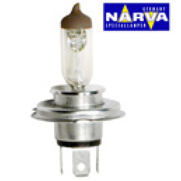 BOMBILLO H4 12V 130/100W P43t #4 RALLYE (RENDIMIENTO MUY ELEVADO) NARVA CP - 48951 BOMBILLO H4 12V 130/100W P43t #4 RALLYE (RENDIMIENTO MUY ELEVADO) NARVA CP - 48951
