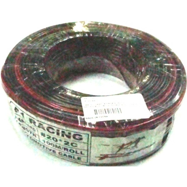 CABLE CORNETA PARA SONIDO NEGRO ROJO NO.20 DOBLE VIA ROLLO(100MTS) - CA-20-NR CABLE CORNETA PARA SONIDO NEGRO ROJO NO.20 DOBLE VIA ROLLO(100MTS) - CA-20-NR