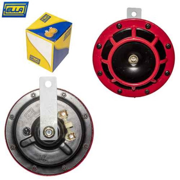 CORNETAS REDONDAS MEDIANAS NEGRAS C/ PROTECTOR METALICO ROJO 12V TIPO BOSCH - HYF-369-NEGRA CORNETAS REDONDAS MEDIANAS NEGRAS C/ PROTECTOR METALICO ROJO 12V TIPO BOSCH - HYF-369-NEGRA