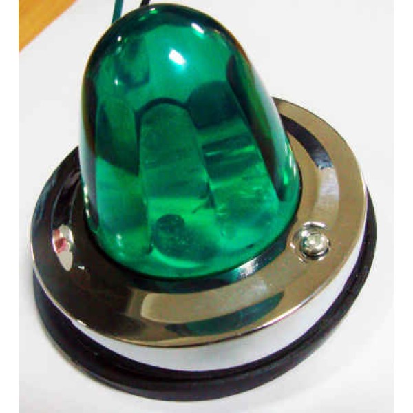 FARO LUZ CRUCE LED VERDE - F1R-B-016-GREEN