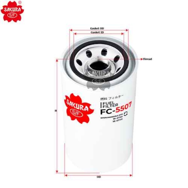 Felcas | ⚡Filtro Combustible Caterpillar 1R0750 Alta Eficiencia Bf7633 ...