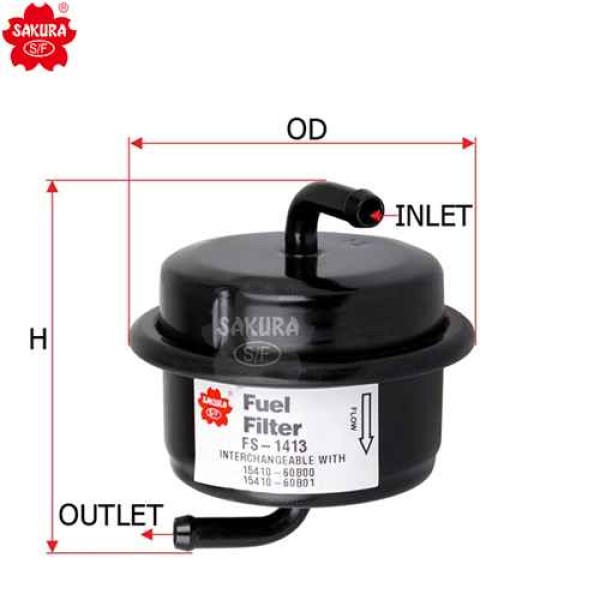 FILTRO COMBUSTIBLE F54665 G6677GEO METRO SUZU SWIFT - FS1413