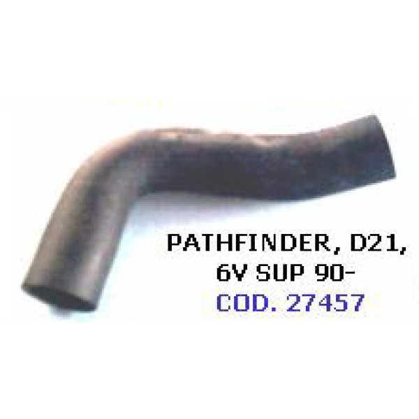 MANGUERA RADIADOR SUPERIOR NIS.D21,PATF6V>90 - 27457 MANGUERA RADIADOR SUPERIOR NIS.D21,PATF6V>90 - 27457