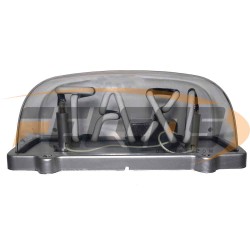 AVISO TAXI NEON BLANCO IMANTADO TRANSPAR