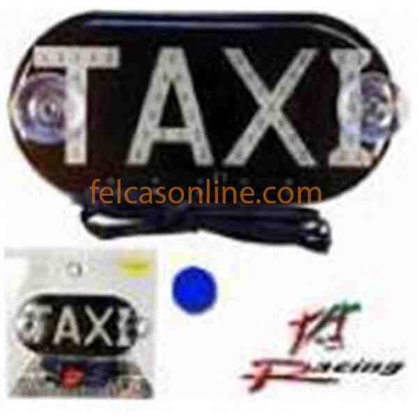 AVISO TAXI LED AZUL CON CHUPON