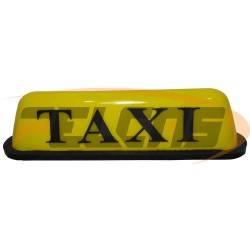 AVISO TAXI AMARILLO CON LUZ IMAN