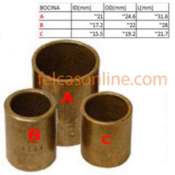 BOCINA KIT ARR 40 50MT 3 PIEZAS MACK - BOC-16035=KIT-40MT