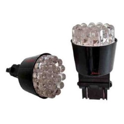 BOMBILLOS 2 CONTACTO MODERNO12LED AMBAR