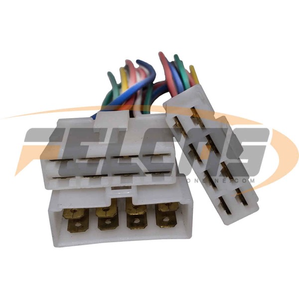 CONECTOR MACHO Y HEMBRA 8 VIAS C SEG