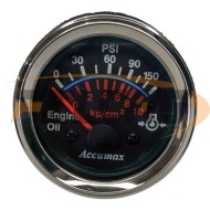 RELOJ PRESION ACEITE ELECTRICO 12V C/VAL