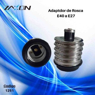 ADAPTADOR BOMBILLO E27 A E40 ADAPTADOR BOMBILLO E27 A E40