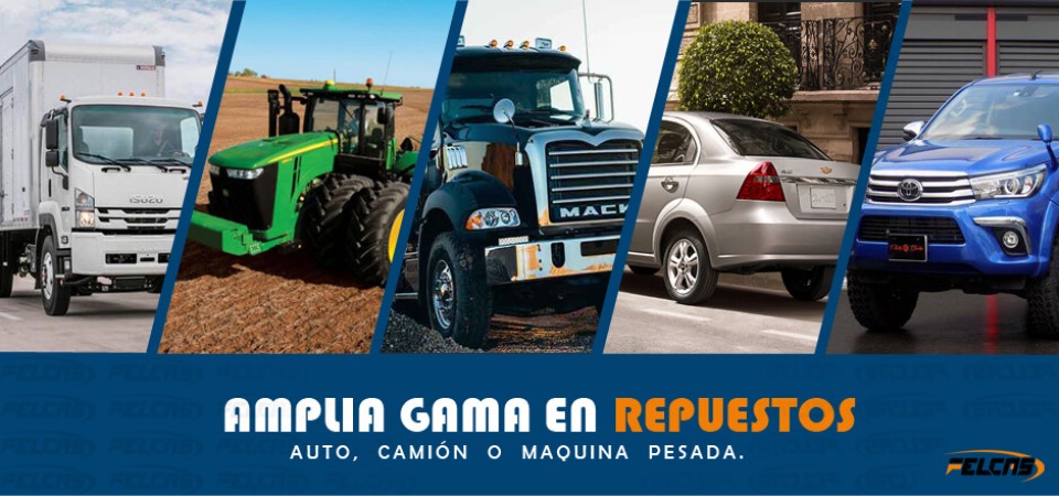 amplia gama de repuestos